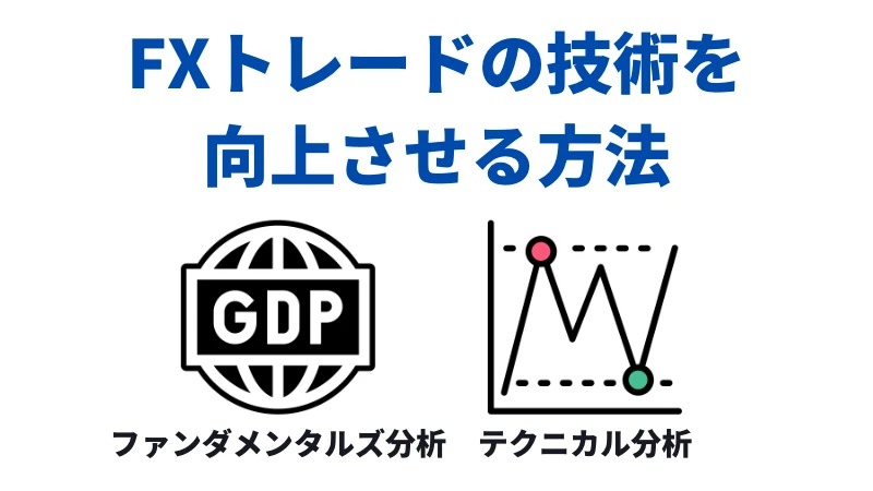 「FXトレードの技術を向上させる方法」という見出しの画像です。