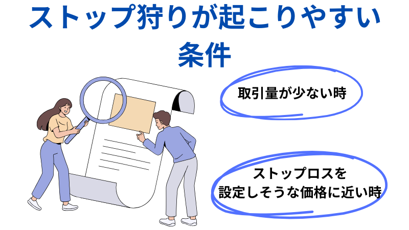 ストップ狩りが起こりやすい条件