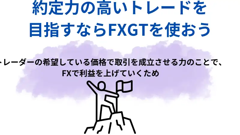 約定力の高いトレードを 目指すならFXGTを使おう