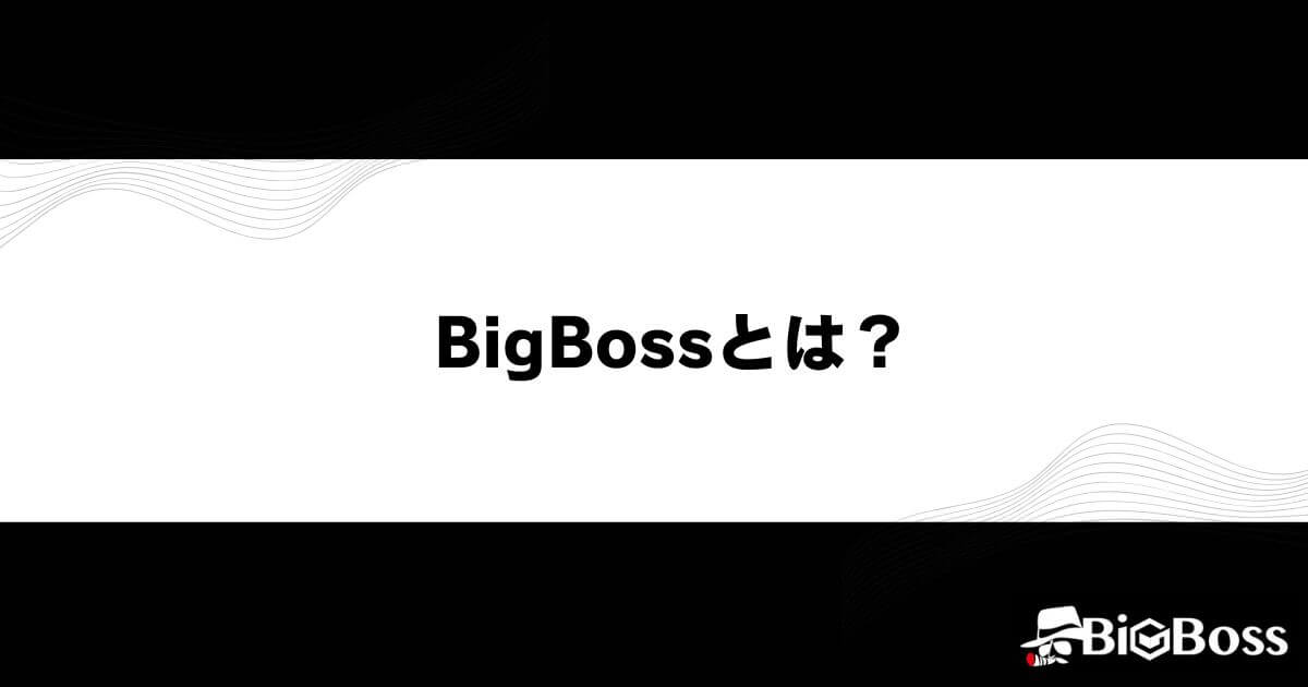 BigBoss(ビッグボス)とは？