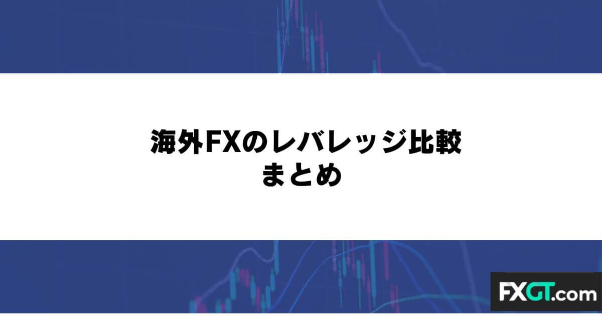 海外FXのレバレッジ比較 まとめ