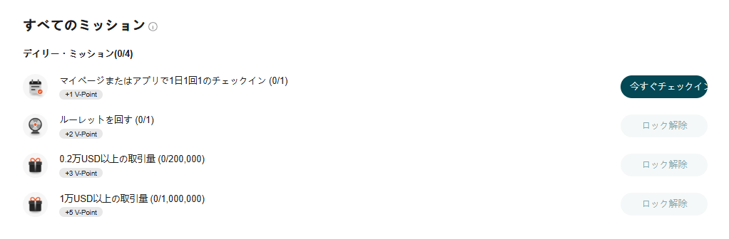すべてのミッションを確認する