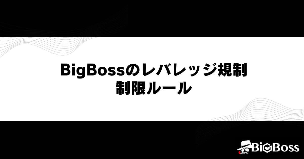 BigBossのレバレッジ規制・制限ルール
